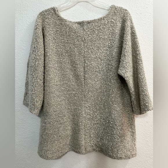 Women’s Libre 3/4 Sleeve Oversized Wool Blend Knit Sweater With Pockets Sz XL - Picture 6 of 6